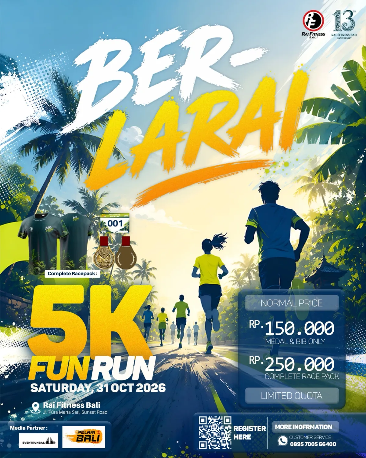 Ber-larai Fun Run 5K 2026 poster